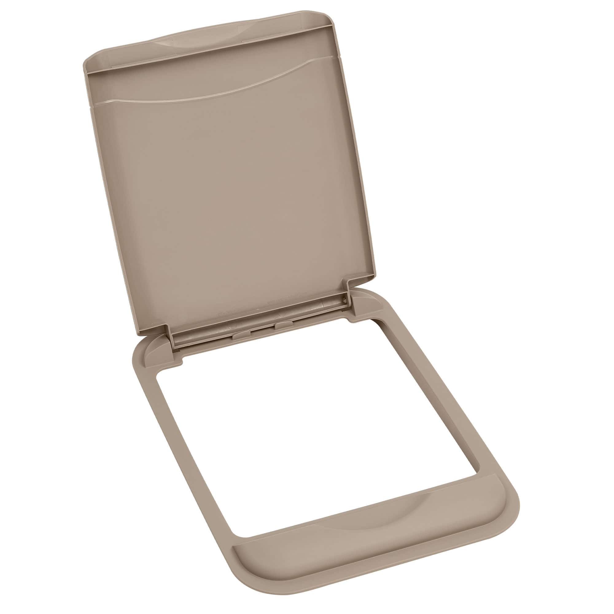 Rev-A-Shelf - 35 Qt Trash Can Replacement Lid, (Lid Only) RV-35-LID-12-1 - Champagne
