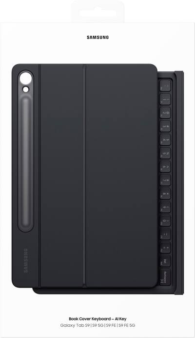 Samsung Galaxy Tab S9 / S9 FE / S10 FE Book Cover Keyboard Black Samsung Galaxy Tab S9 / S9 FE / S10 FE Book Cover Keyboard Black