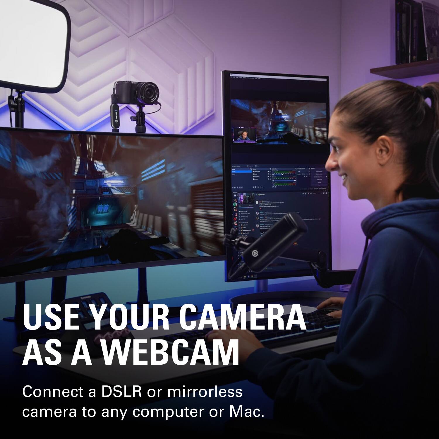 Use Your Camera as a Webcam: Connect a DSLR or Mirrorless Camera to Any Computer or Mac.