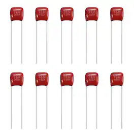Unique Bargains - 20pcs 0.033uF 100V CBB21/CBB22 Metallized Polypropylene Film Capacitor Kit for Electronics - Red
