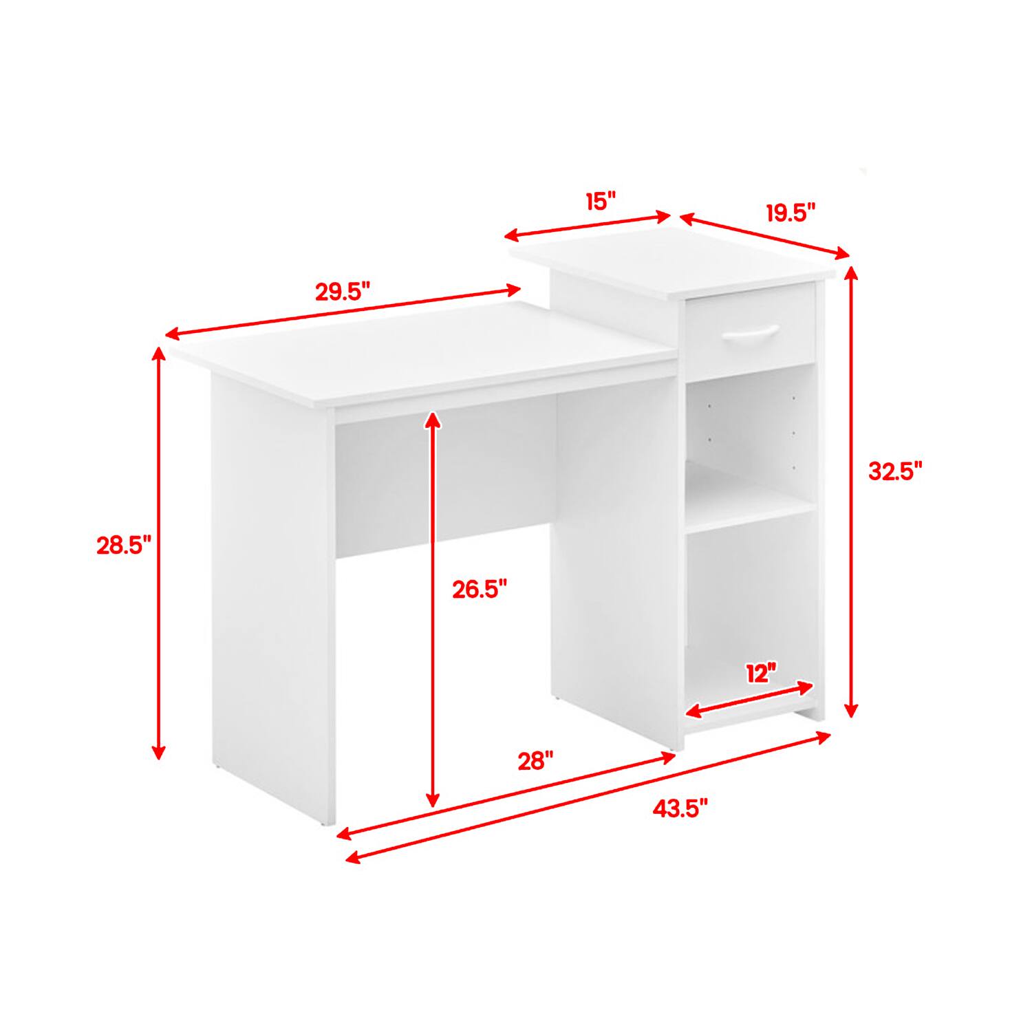 15" 19.5" 29.5" 28.5" 26.5" 12" 28" 43.5" 32.5"