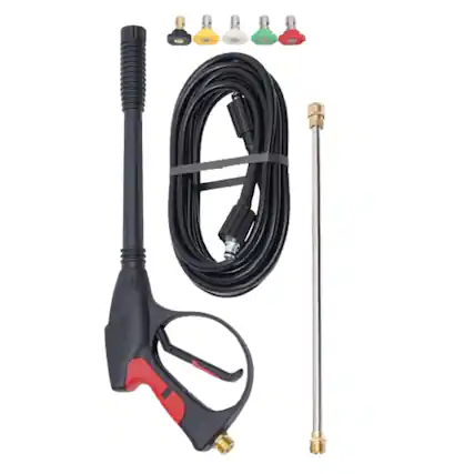 Front. Home Collection - Pressure Washer Spray Gun & Wand Kit for Craftsman – Hose + 5 Nozzles, High Pressure.