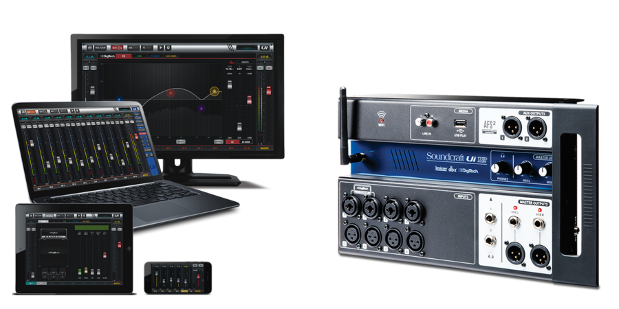 Soundcraft Ui 12 Digital Mixer US Black SCR-5056217-01 - Best Buy