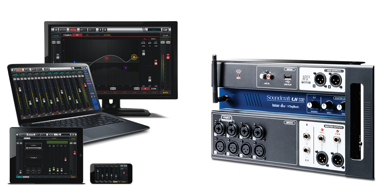 S*i様 Soundcraft Ui12 Soundcraft Ui12 Remote Controlled Digital Mixer Ui Series