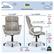 Left. Serta - Executive Office Ergonomic Chair with Layered Body Pillows - Glacial Gray - Silver.