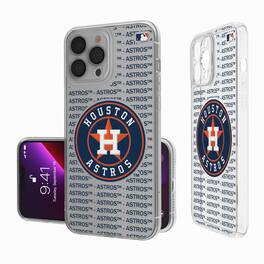 Keyscaper - MLB - Houston Astros Text Backdrop Clear iPhone Case - 16e - Multicolor
