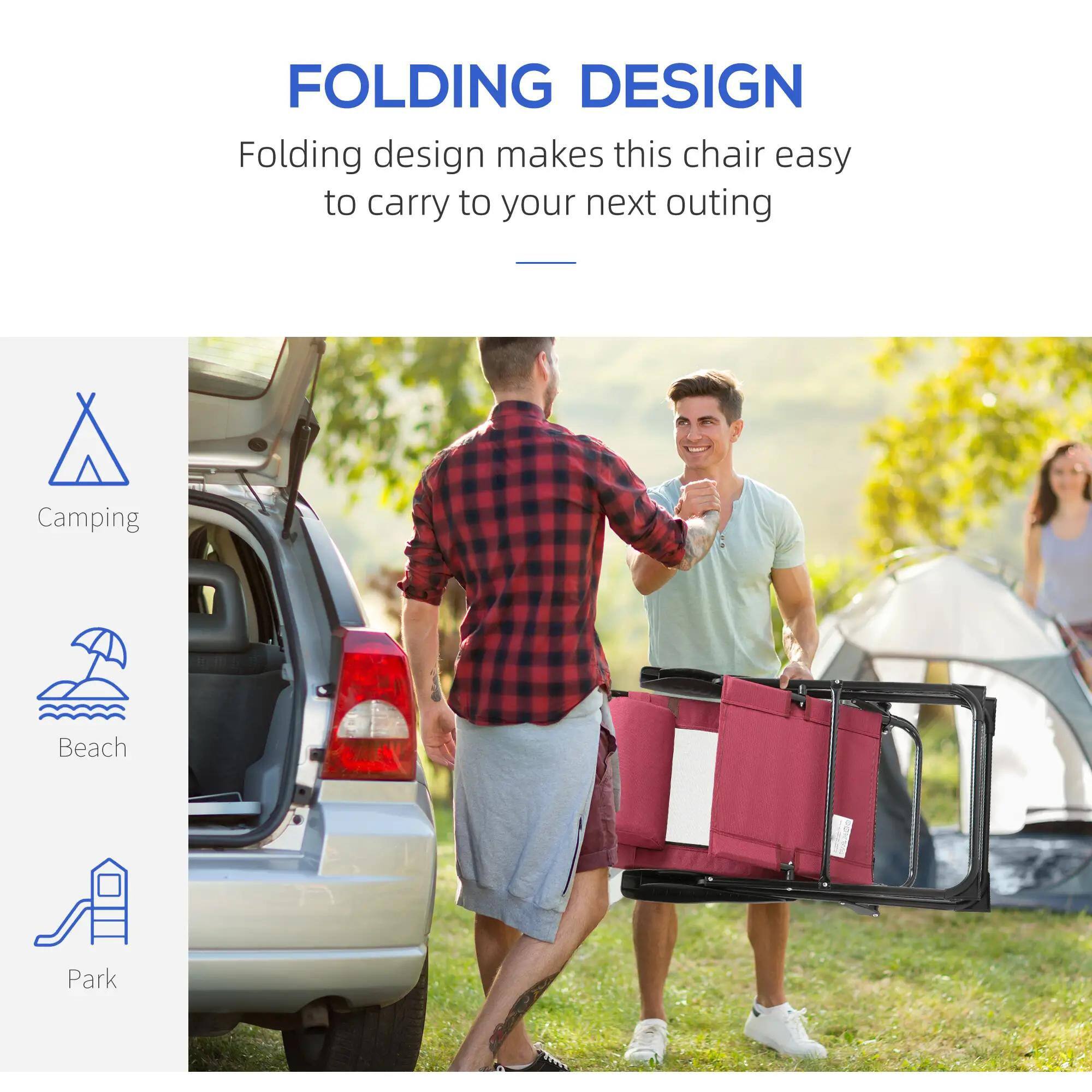 FOLDING DESIGN
Camping
Beach
Park