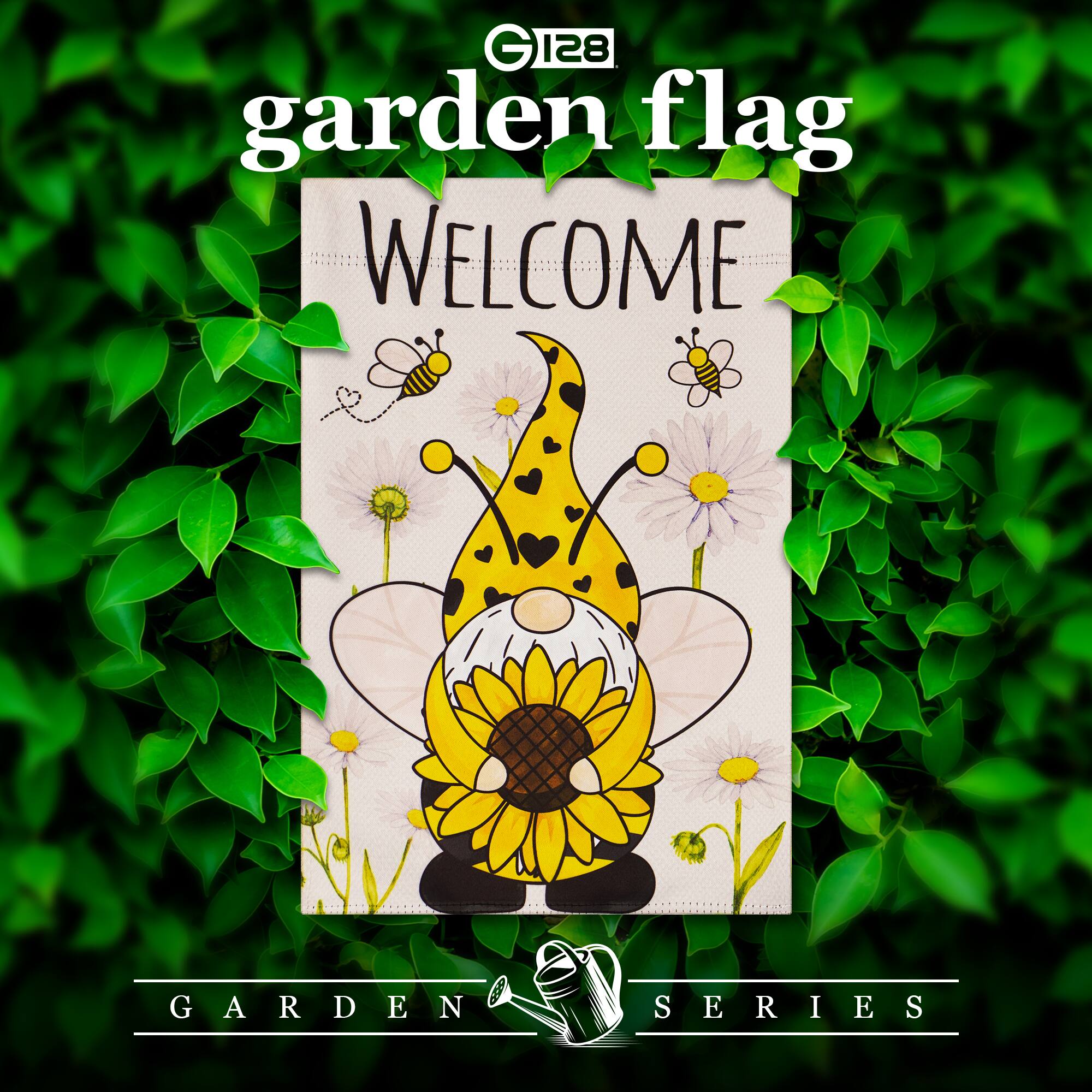 G 128 garden flag  
WELCOME  
GARDEN SERIES
