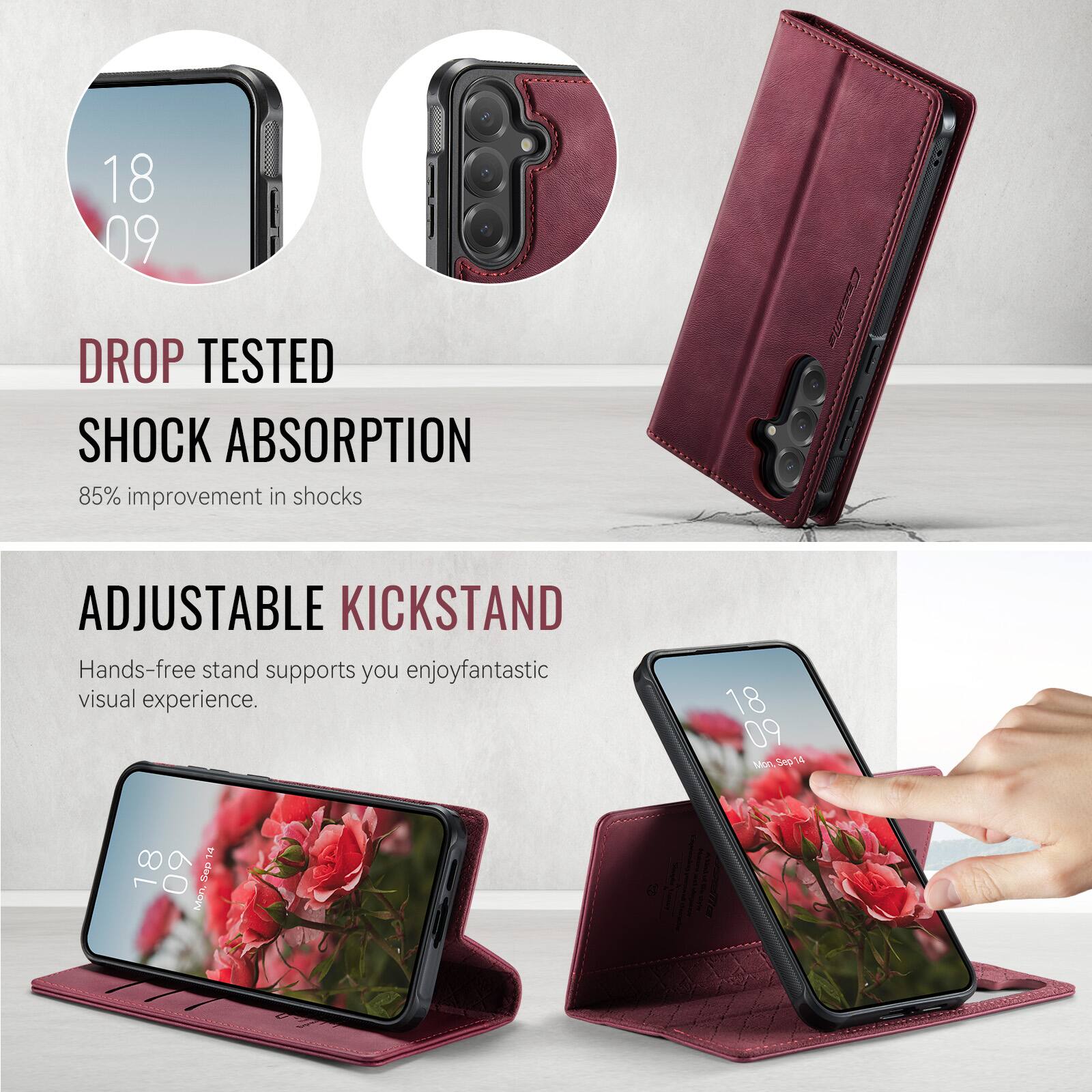 18 09

DROP TESTED SHOCK ABSORPTION
85% improvement in shocks

ADJUSTABLE KICKSTAND
Hands-free stand supports you enjoy fantastic visual experience.

18 09 Mon, Sep 14 14

74 18 L 60 Mon, Sep