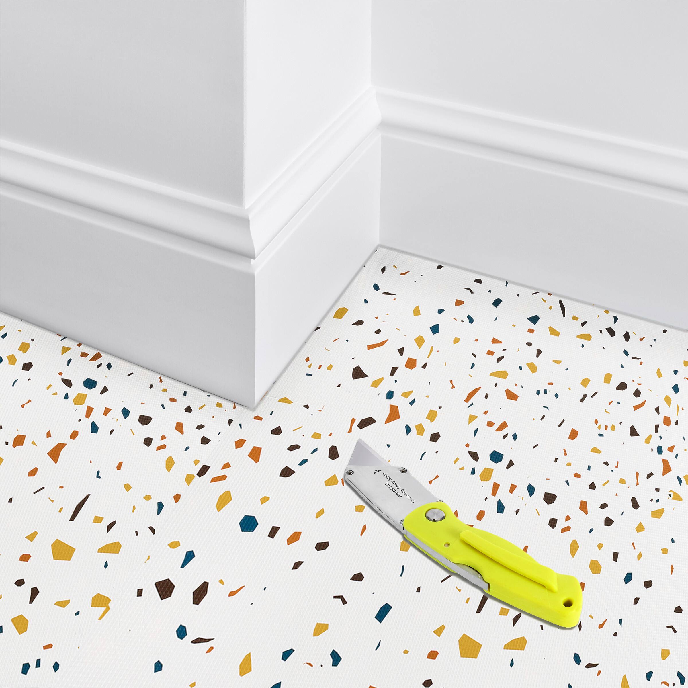 Alt View 5. Sorbus - Sorbus 120 Sq. Ft. Wood Grain Floor Tiles Foam Mat EVA Interlocking Mats Tile 3/8-Inch Thick Flooring Mats w/Borders - Confetti.