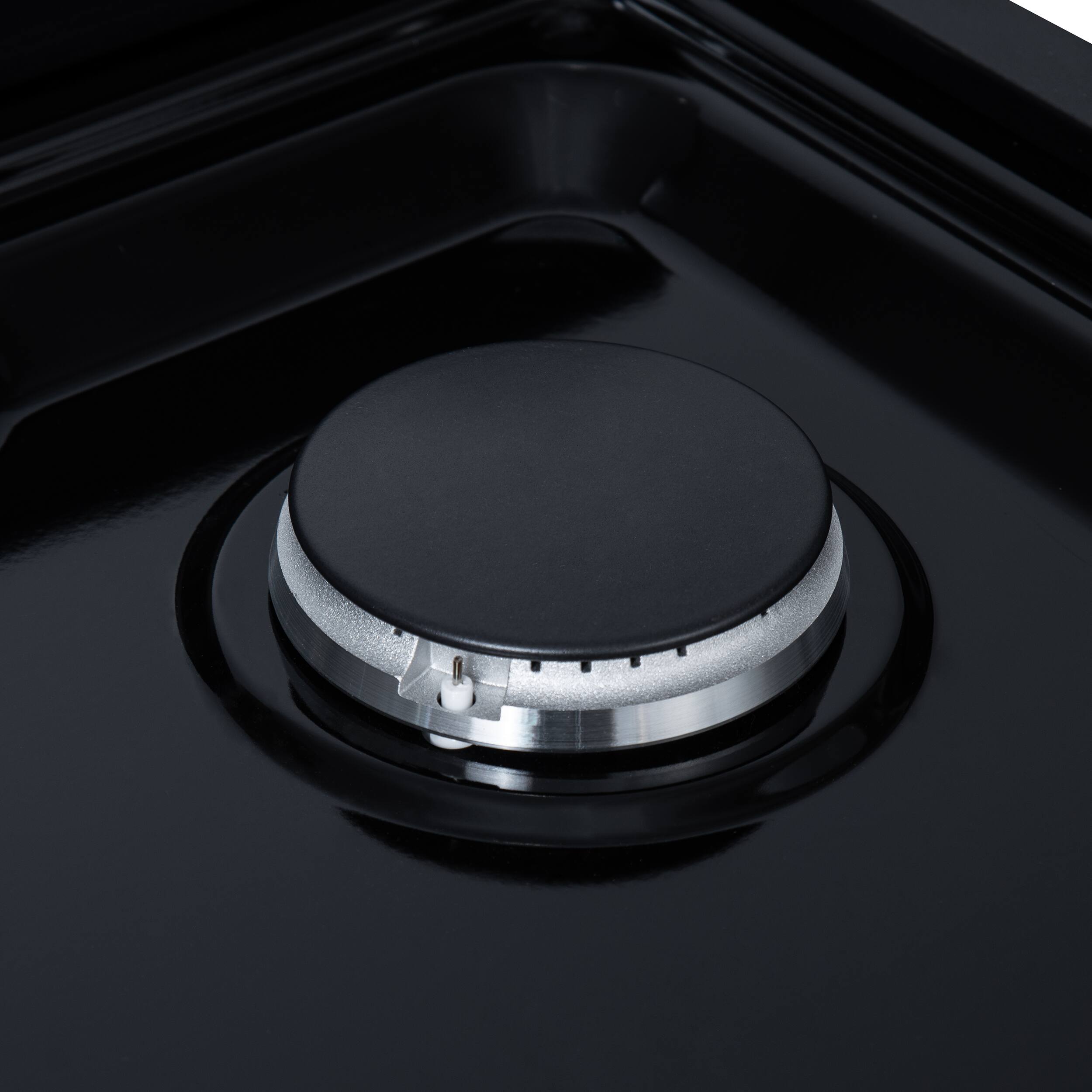 Alt View 8. Forno Appliances - 48 in. Wide 8 Burner Ambassador Built-In Gas Cooktop - Black - Black.