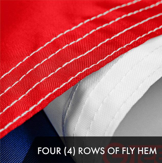 FOUR (4) ROWS OF FLY HEM