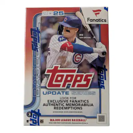 2025 Topps Update Series
Pete Crow-Armstrong
Cubs
Look for Exclusive Fanatics Authentic Memorabilia Redemptions
Major League Baseball