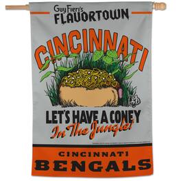 Guy Fieri's Flavortown - Cincinnati Bengals NFL x Guy Fieri-s Flavortown 28" x 40" One-Sided Vertical Banner - Multicolor