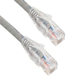 Sanoxy - Cables and Adapters; 20ft Cat6 550 MHz UTP Ethernet Network Patch Cable with Clear Snagless Boot - Gray