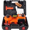 VEVOR - Electric Car Jack, 5 Ton/11023 LBS Hydraulic Car Jack, Portable Car Jack Lifting with Built-in Inflatable Pump - Orange;Black