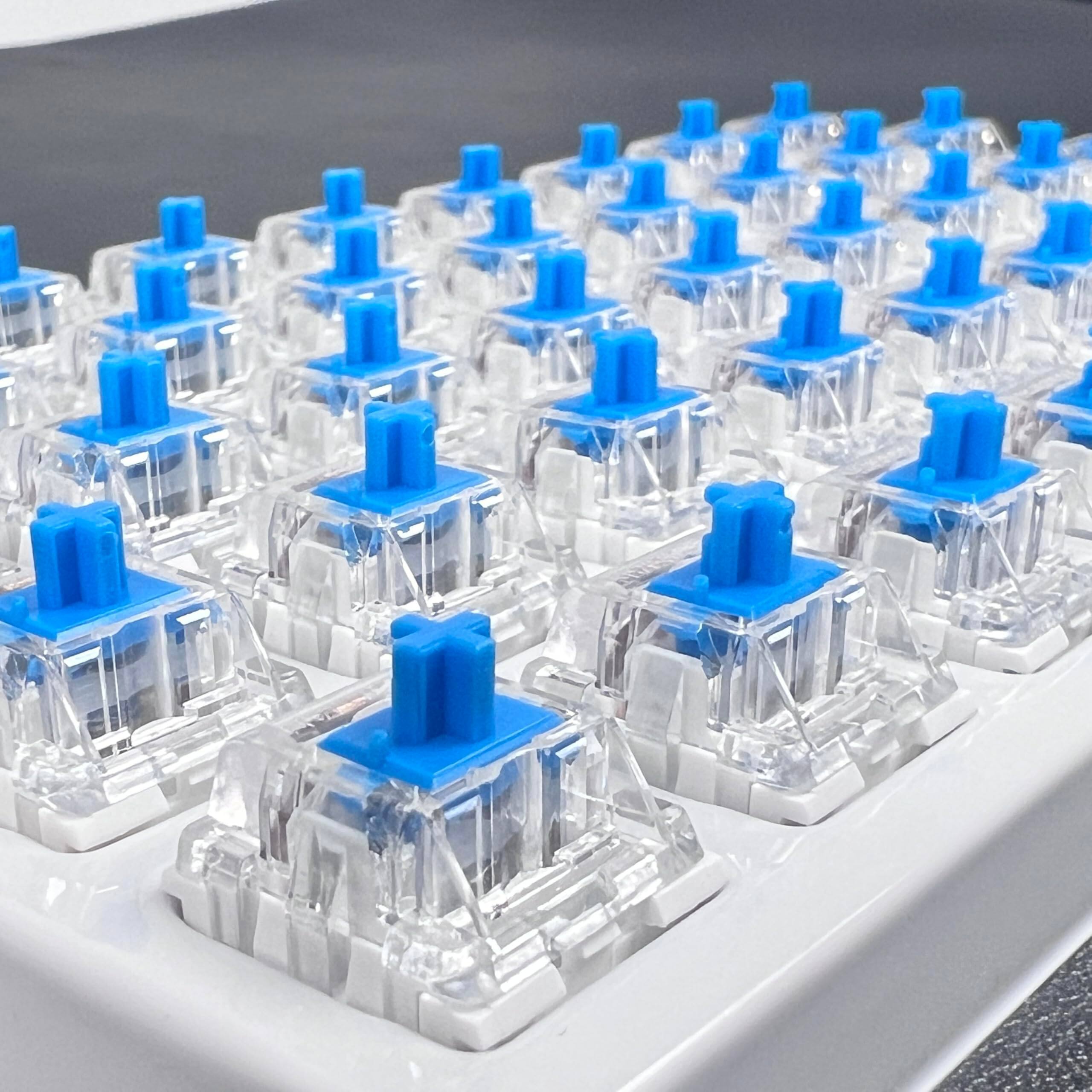 Left. Earthley Blooms - Mechanical Gaming Blue Switches 3 Pin 50gf Rgb Smt Clicky Dustproof And Waterproof Switchblue 36pcs - Brown-108Pcs.