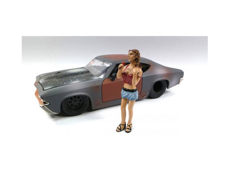 Front. American Diorama - Look Out Girl Monica Figure For 1:24 Scale Diecast Car Models by American Diorama.