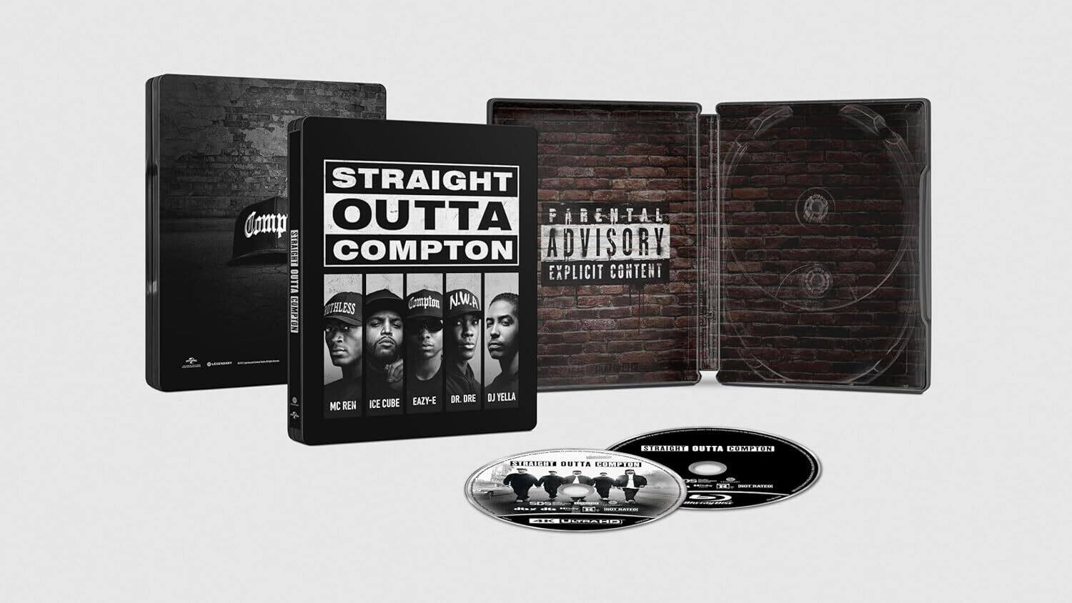 Alt View 1. Straight Outta Compton (10th Anniversary Edition) (Steelbook)   - 4K Blu-Ray.