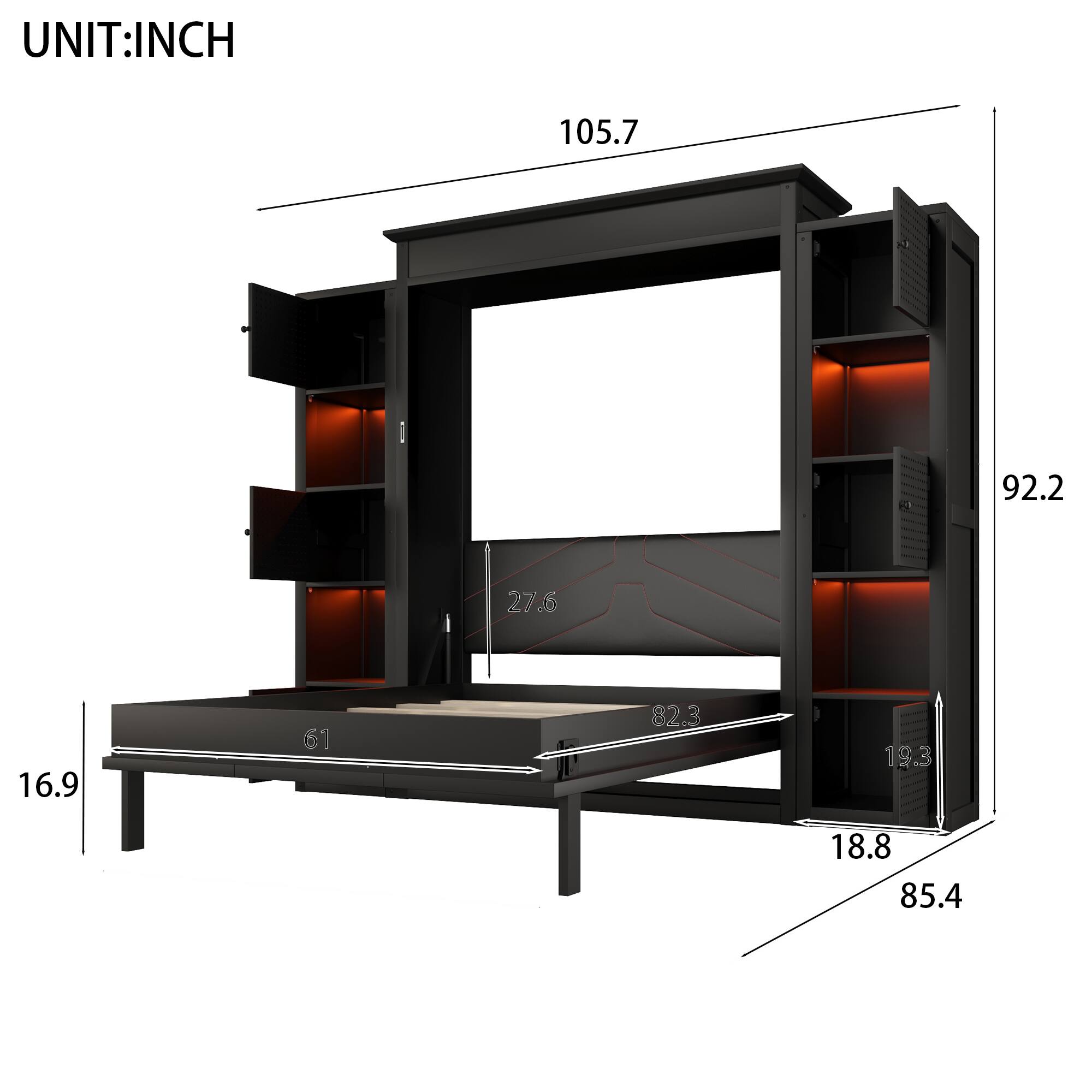 UNIT: INCH  
105.7  
92.2  
27.6  
16.9  
61  
82.3  
19.3  
18.8  
85.4