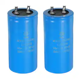 Unique Bargains - 2pcs Motor Start Capacitor, 250uf 300V CD60 Starting Running for AC/ Electric Motor