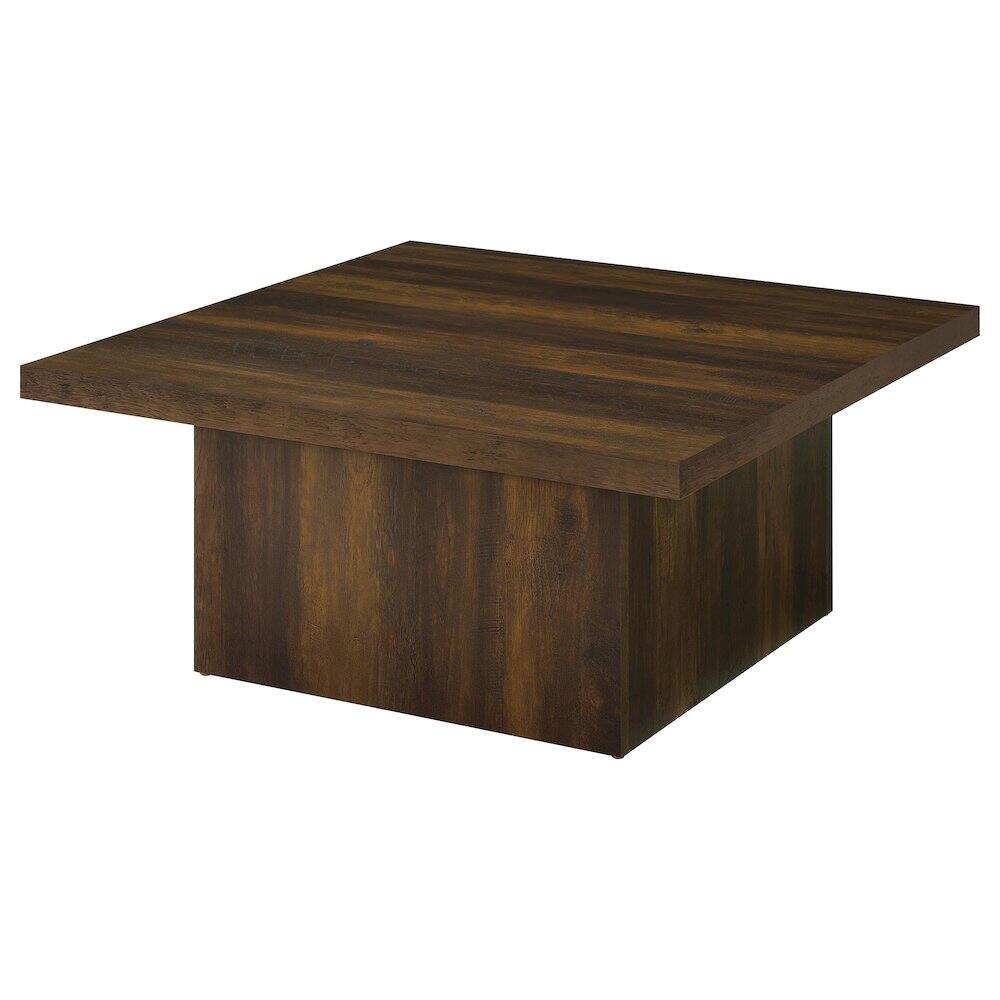Back. Coaster Co. of America - Devar Square Engineered Wood Cocktail Coffee Table Dark Pine - Dark Pine.