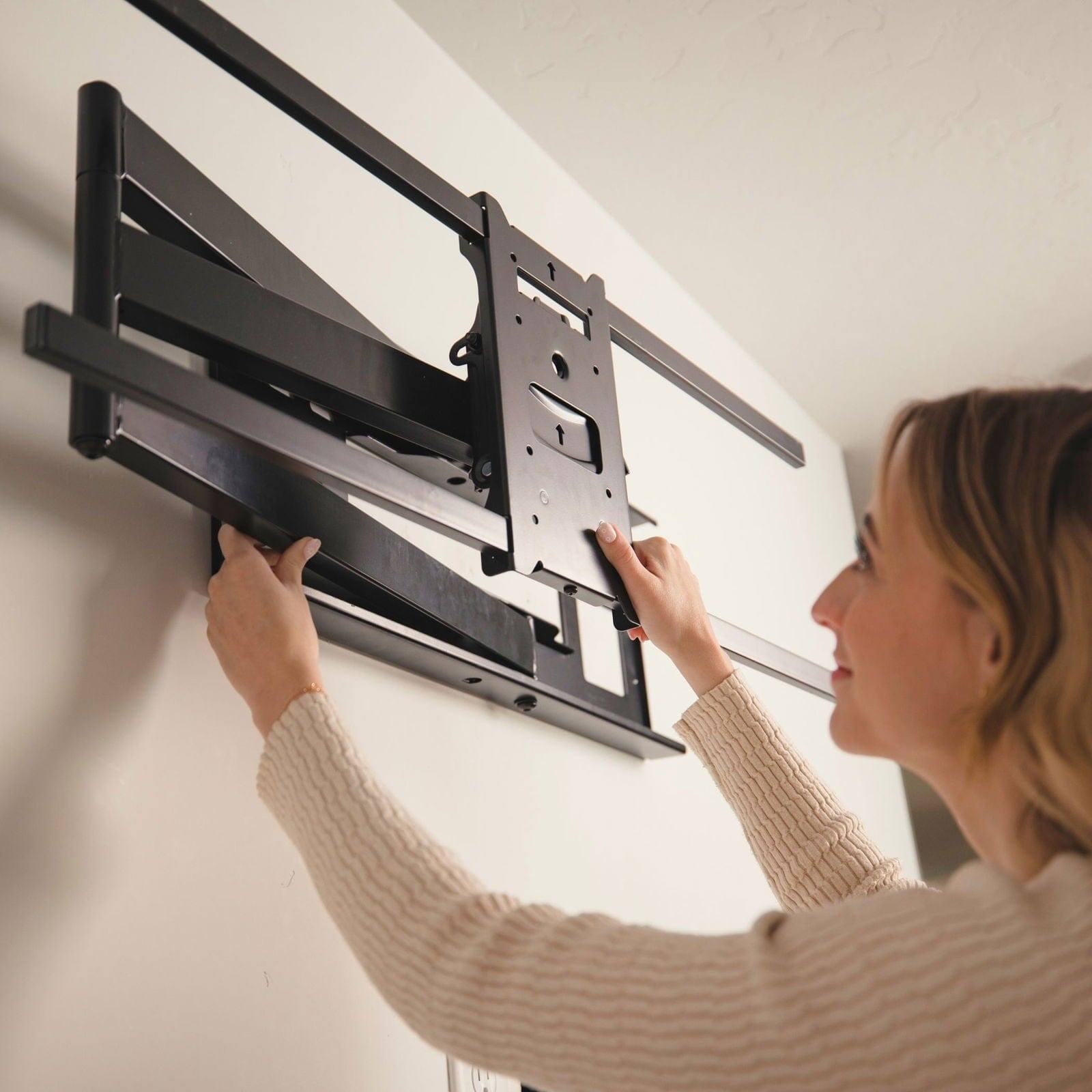 Angle. Mount-It! - Long-Extension Full-Motion TV Wall Mount for 42–80" TVs (110 lb), Extends to 40" from Wall - Black.