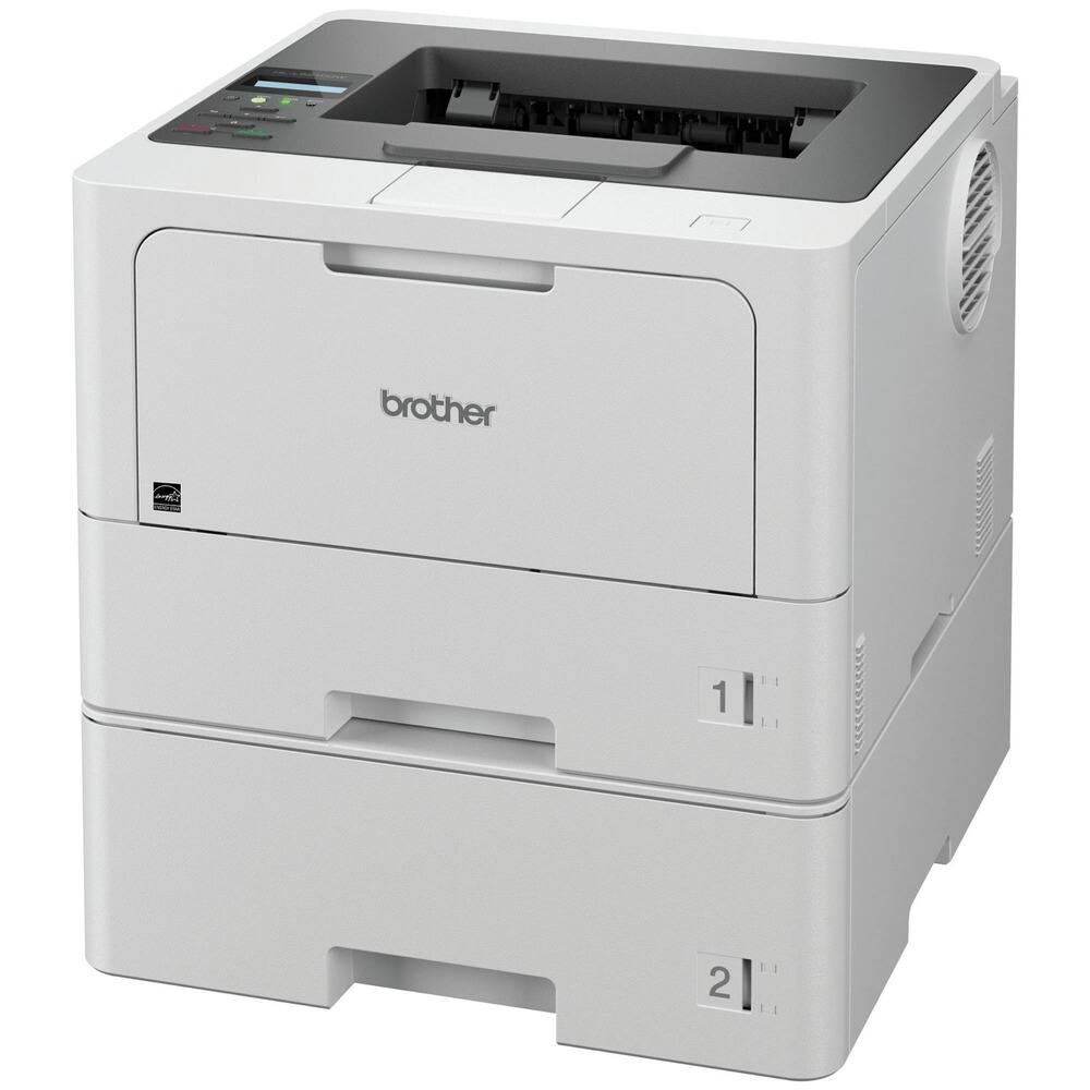 Angle. Brother - HL-L5210DWT Business Monochrome Laser Printer with Dual Paper Trays - Gray.