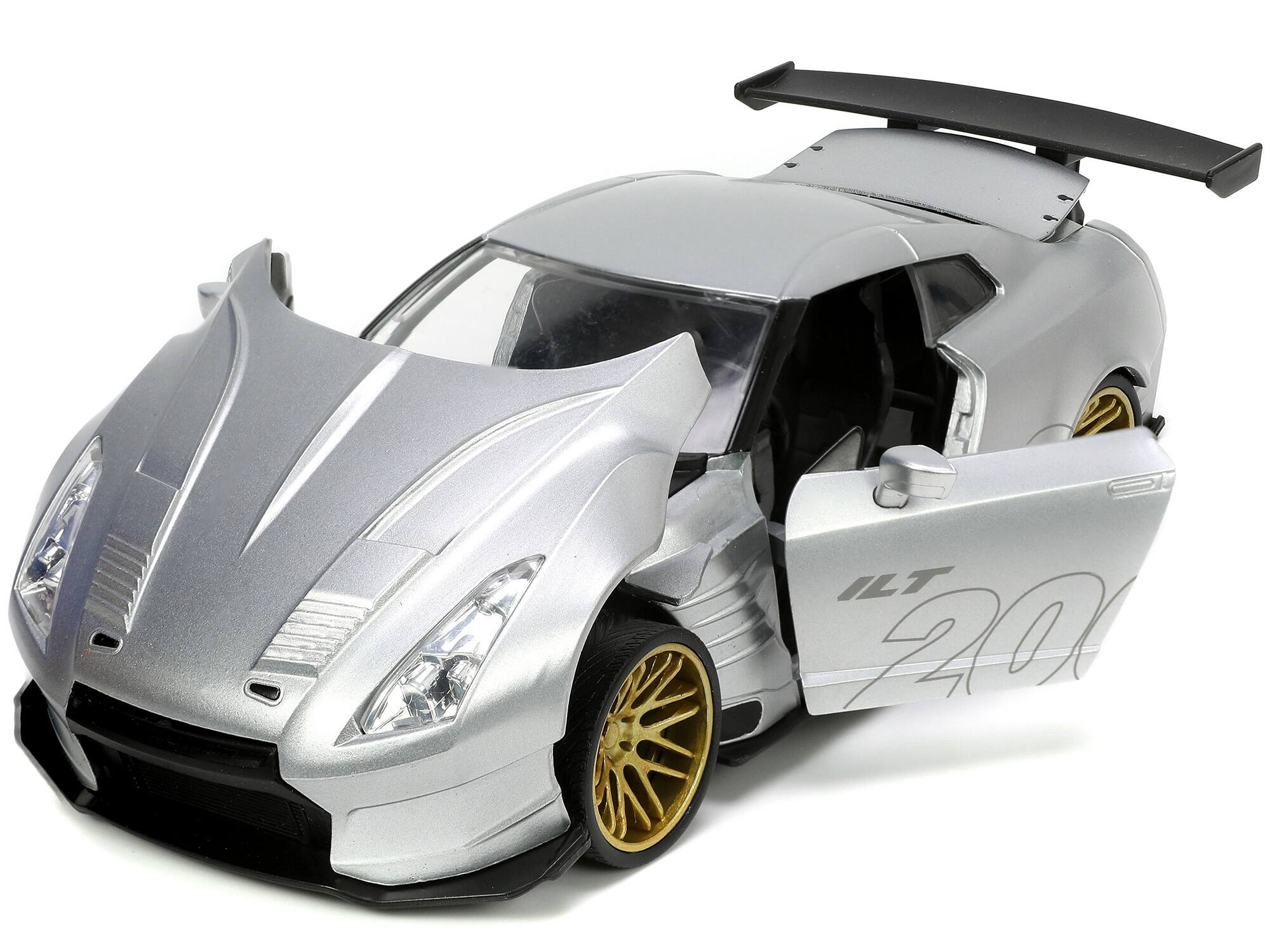 Alt View 1. Jada - 2009 Nissan GT-R (R35) Ben Sopra Silver "I Love the 2000's" Series 1/24 Diecast Model Car by Jada.