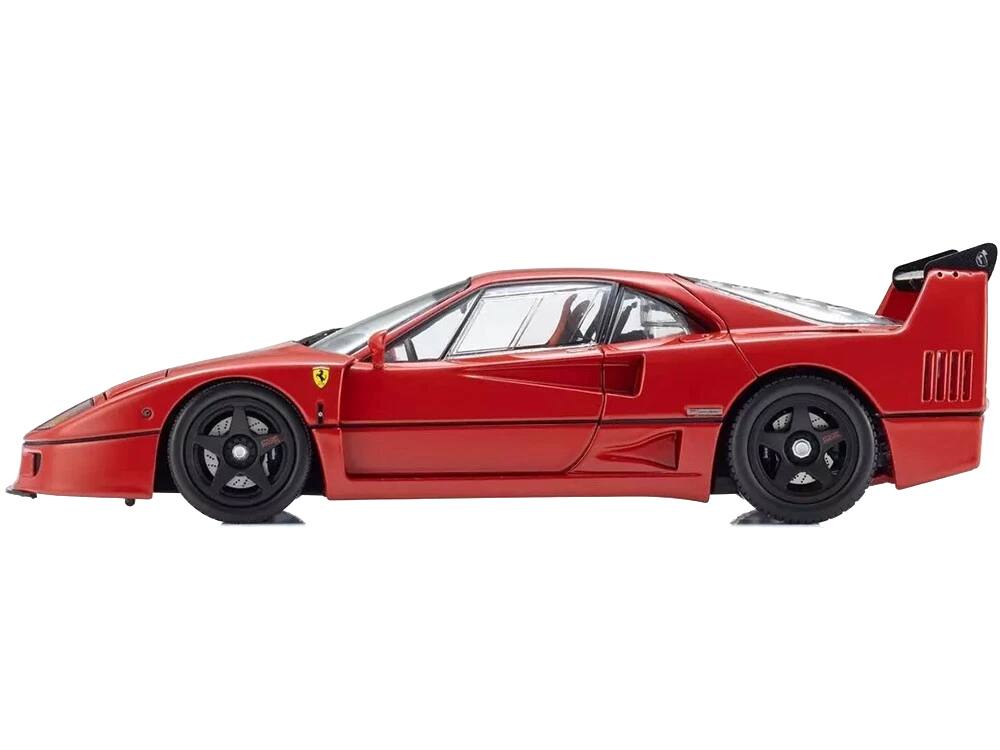 Alt View 5. Kyosho - Ferrari F40 Light Weight LM Wing Red 1/18 Diecast Model Car by Kyosho.