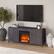 Alt View 33. Camden&Wells - Jasper Log Fireplace TV Stand for Most TVs up to 65" - Charcoal Gray.