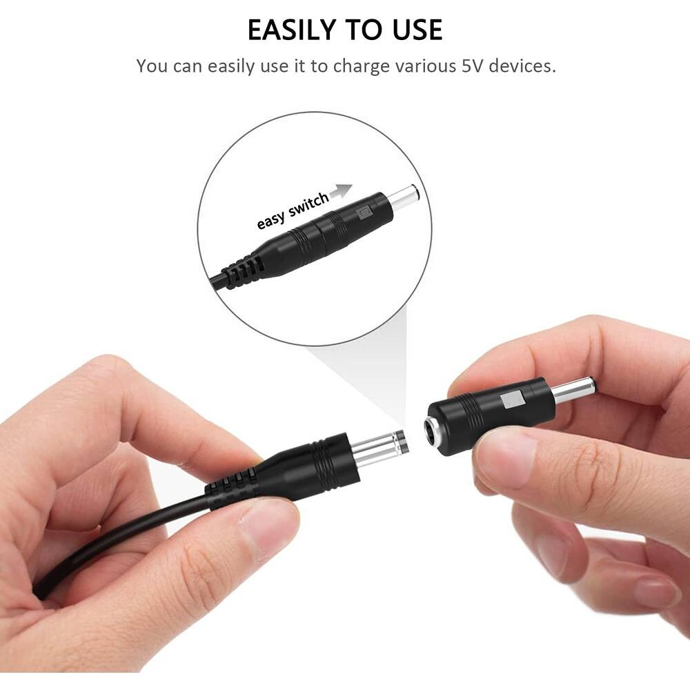 EASILY TO USE  
You can easily use it to charge various 5V devices.  
easy switch