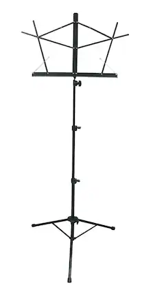 Front. Stageline - Stageline MS25BKB Tube Base Music Stand - "NA".
