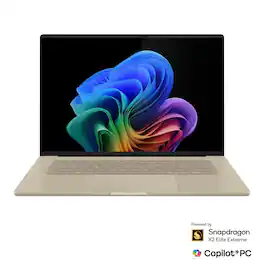 ASUS - Zenbook A16 16" 3K OLED Touchscreen Laptop - Snapdragon X2 Elite Extreme 2026 - 48GB Memory - 512GB Storage -Copilot+ PC - Zabriskie Beige