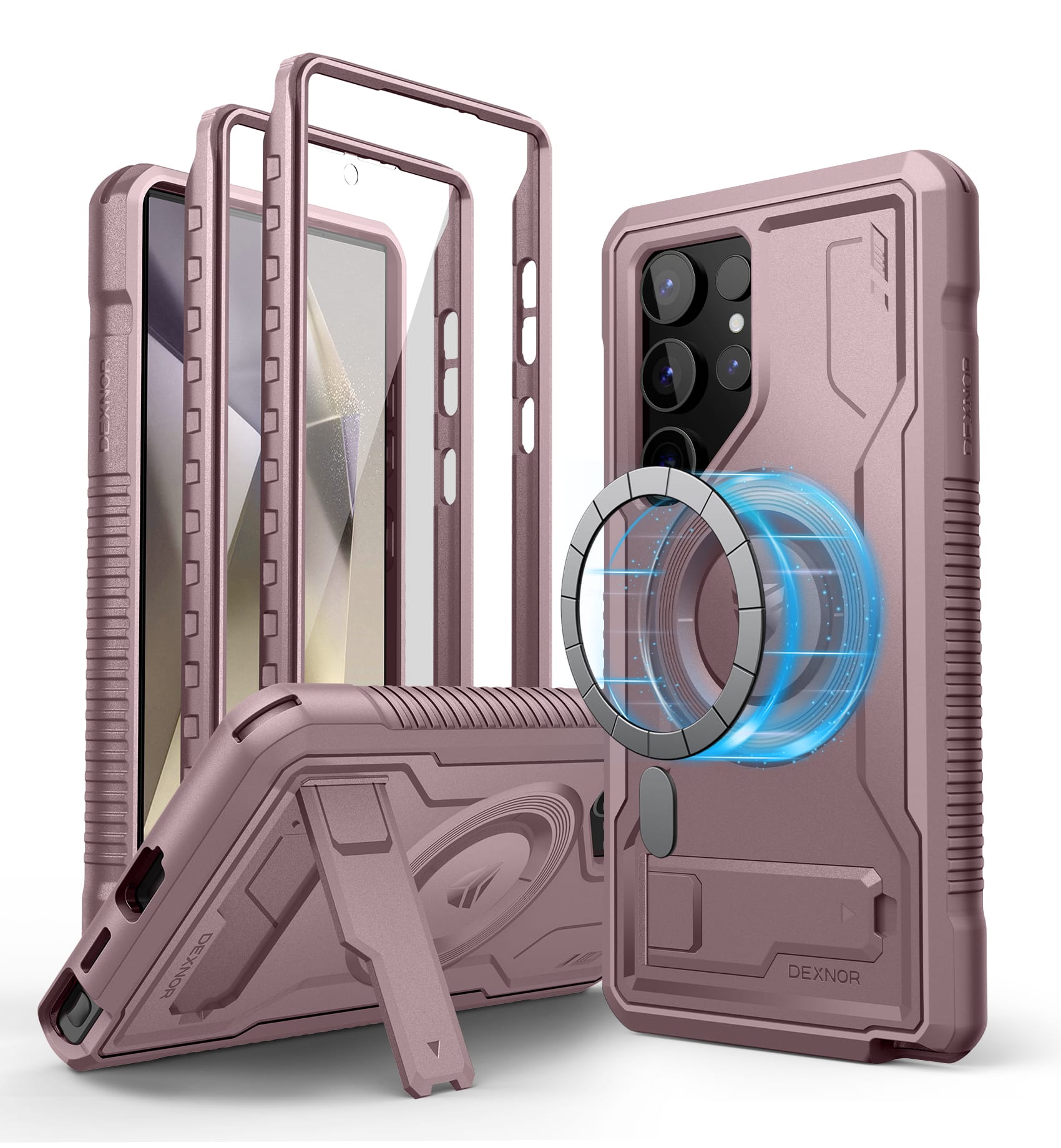 dexnor - Magnetic Case for Samsung Galaxy S24 Ultra Compatible with Magsafe Bumper Rugged Shockproof Full-Body Protective Cover - Peony Pink price history on PriceWatchPro