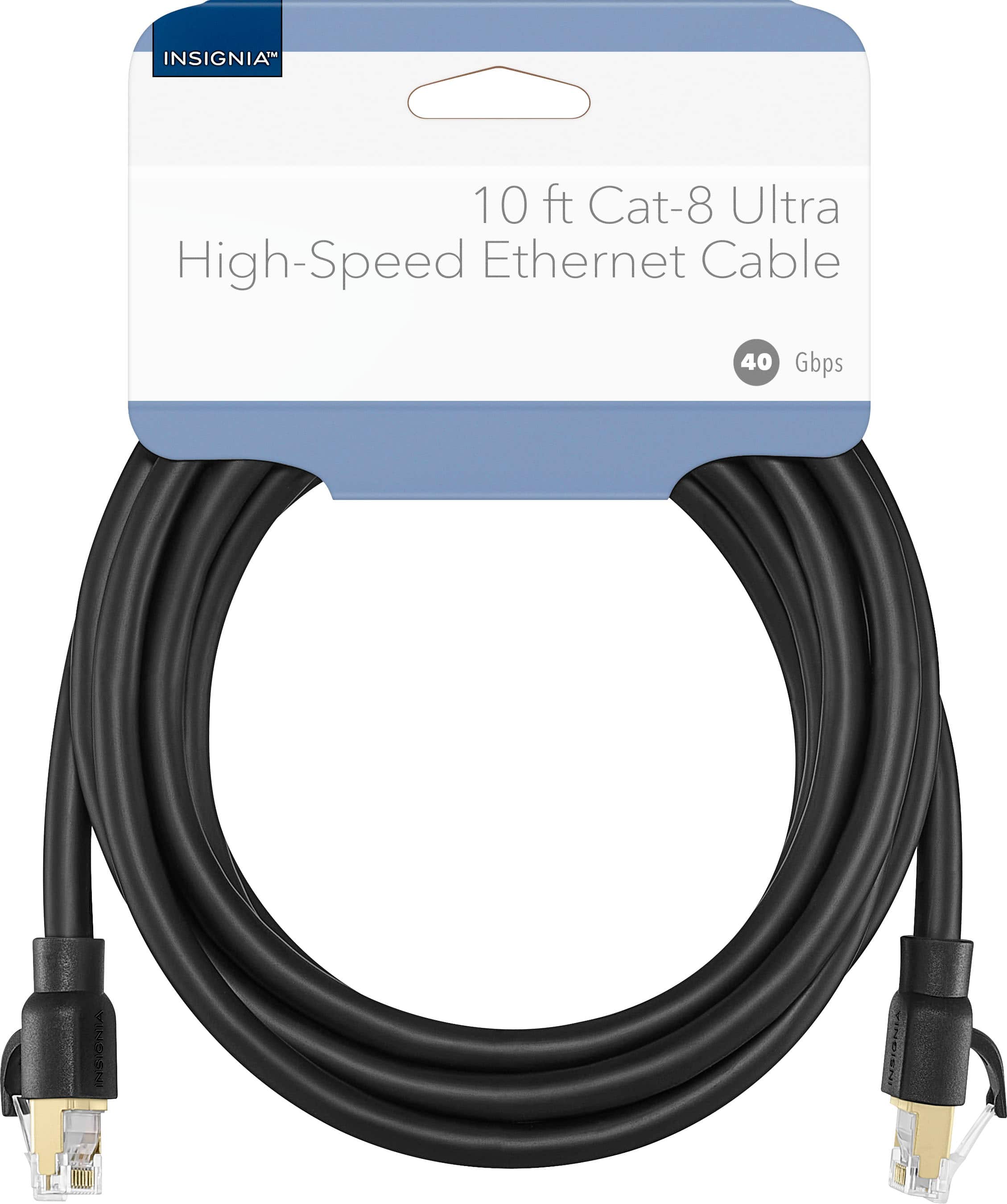 INSIGNIA™
10 ft Cat-8 Ultra High-Speed Ethernet Cable
40 Gbps