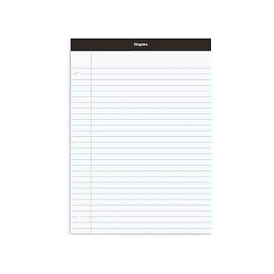 "Staples - Notepad, 8.5"" x 11.75"", Narrow Ruled, 100 Sheets/Pad (ST57345/TR57345) - White" price history on PriceWatchPro