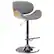Front. Simpli Home - Marana Bentwood Gas Lift Bar Stool - Light Grey.