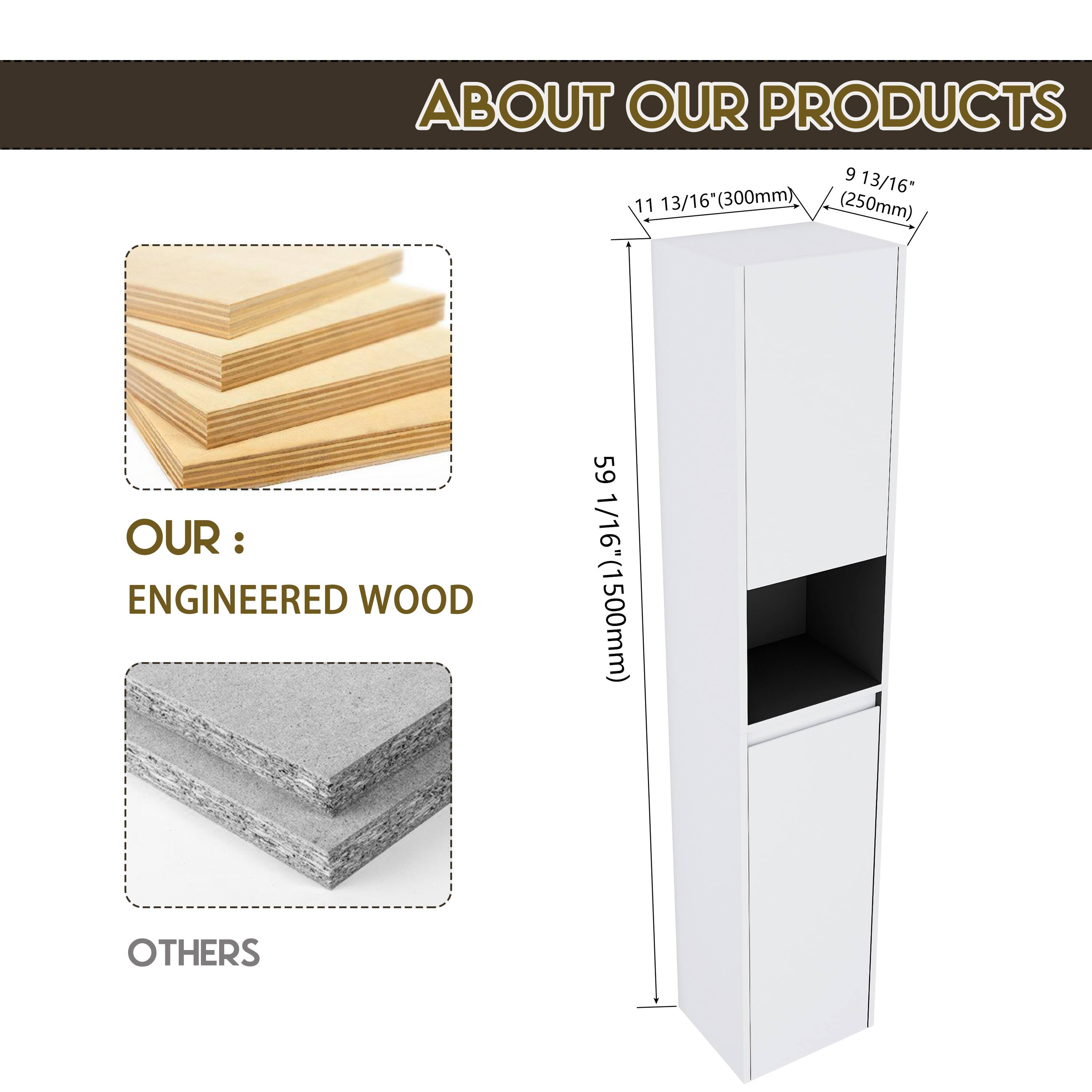 ABOUT OUR PRODUCTS

OUR:
ENGINEERED WOOD

OTHERS

9 13/16" (300mm)
11 13/16" (250mm)
59 1/16" (1500mm)