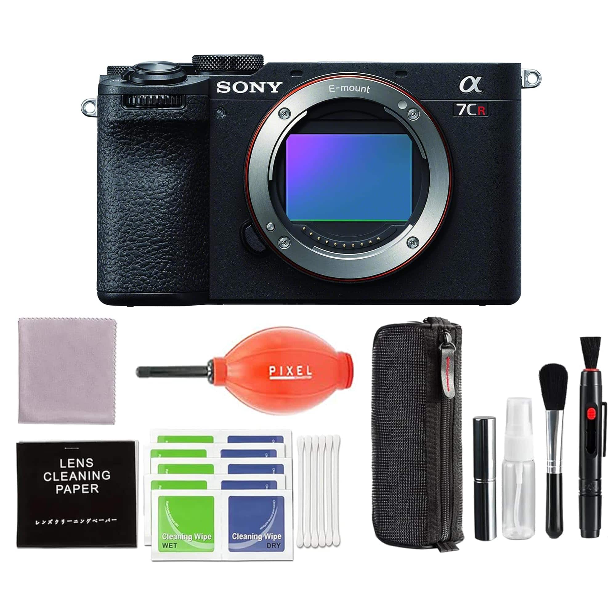 Sony - Alpha 7CR Full-Frame Interchangeable Lens Camera (Black) Bundle with Advanced Accessories