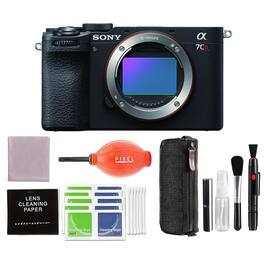 Sony - Alpha 7CR Full-Frame Interchangeable Lens Camera (Black) Bundle with Advanced Accessories