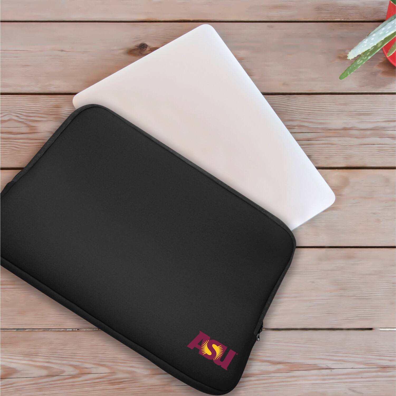Alt View 1. OTM Essentials - Black Arizona State Sun Devils Soft Sleeve Laptop Case - 15" - Black.