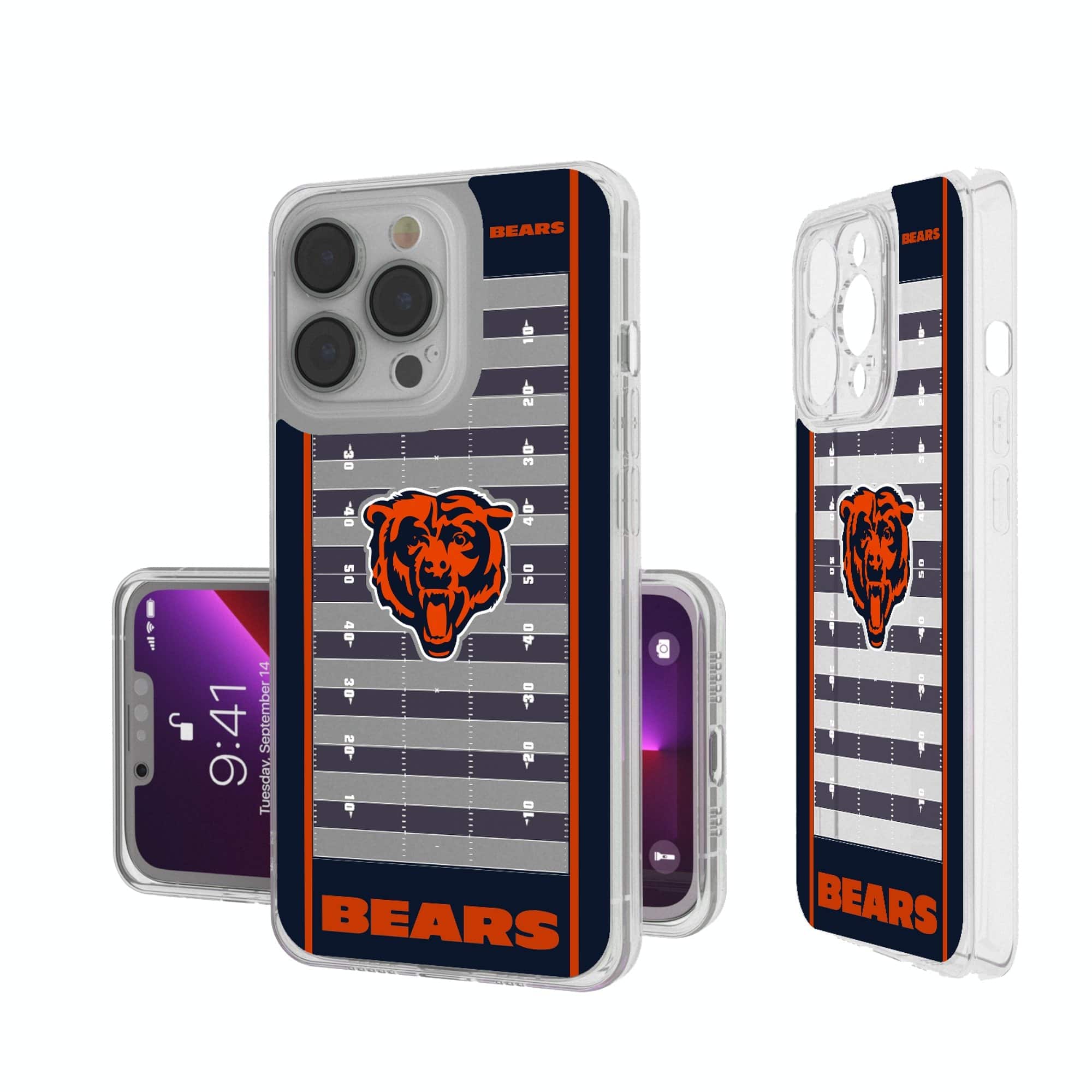 Keyscaper - NFL - Chicago Bears iPhone Clear Field Design Case - 14 Pro Max - Multicolor price history on PriceWatchPro