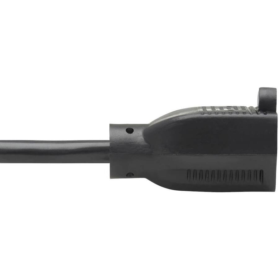 Alt View 1. Tripp Lite - Eaton Tripp Lite Series Power Extension Cord, Right-Angle NEMA 5-15P to NEMA 5-15R - 13A, 120V, 16 AWG, 1 ft. (0.31 m) - Black.