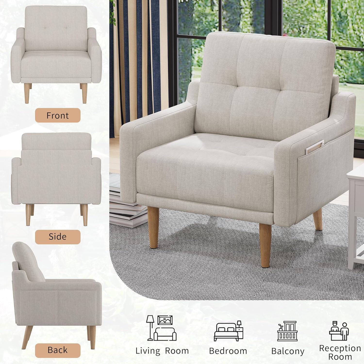 Front  
Side  
Back  

Living Room  
Bedroom  
Balcony  
Reception Room