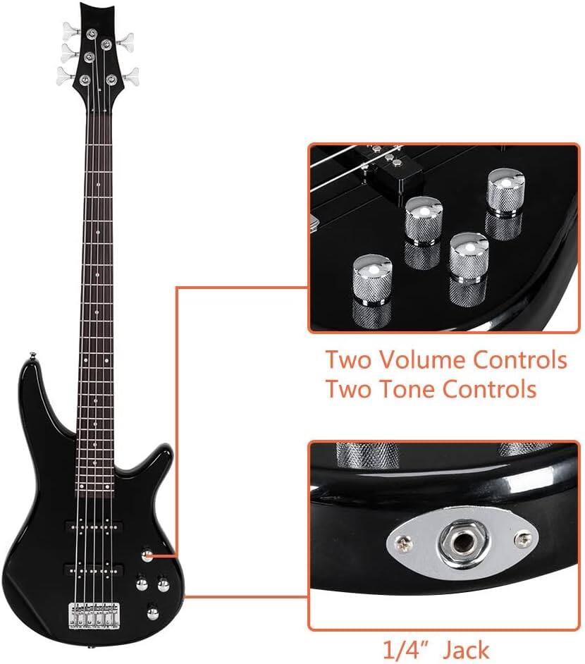 Two Volume Controls  
Two Tone Controls  

1/4" Jack