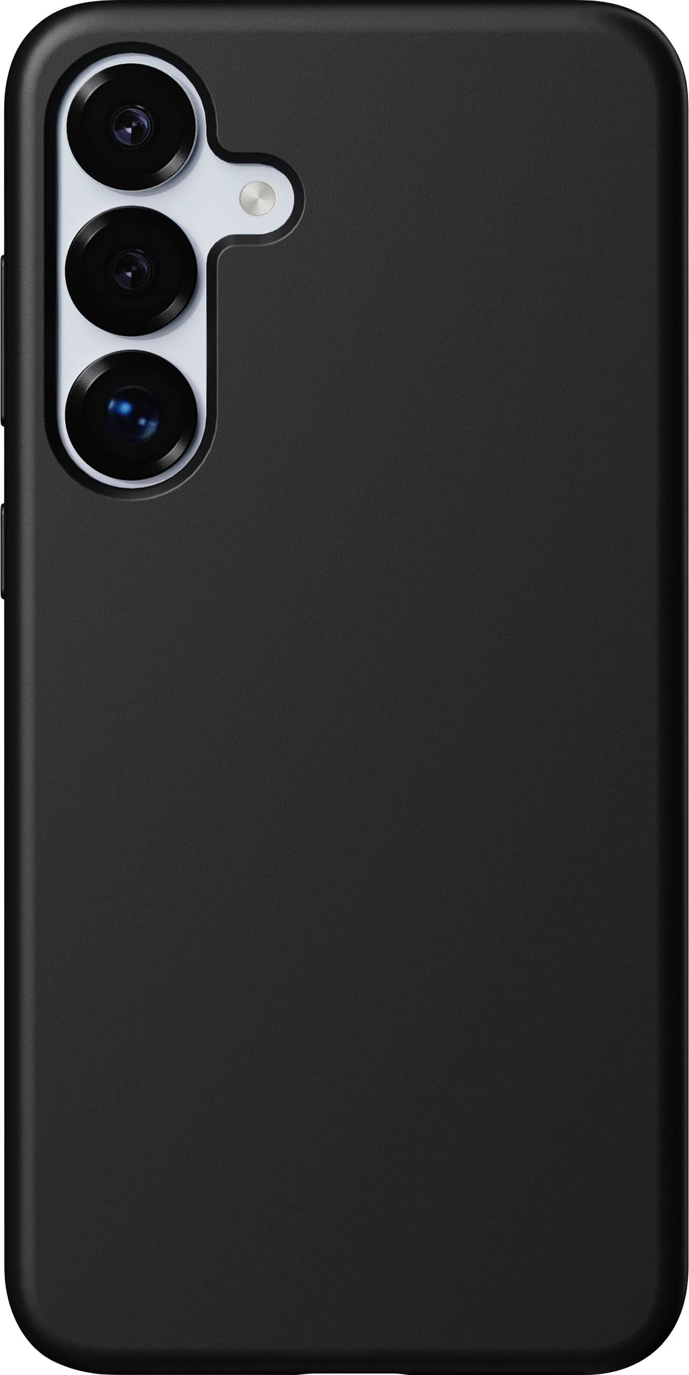 Front. Insignia™ - Recycled Silicone Case for Samsung Galaxy S25+ - Black.