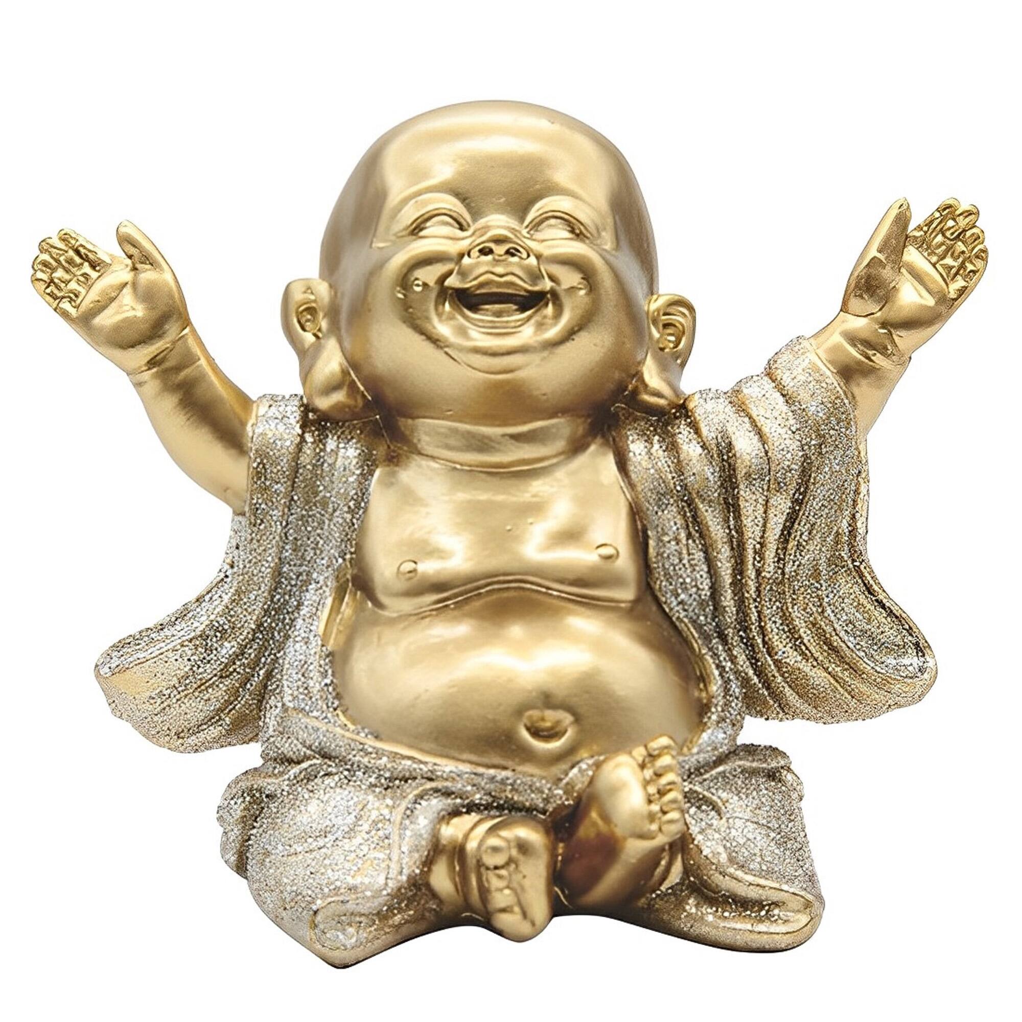 FC Design - 4.75"H Maitreya Buddha Happy Buddha Figurine Statue Office Desk Tabletop Home Decor Gift - Multi-Color