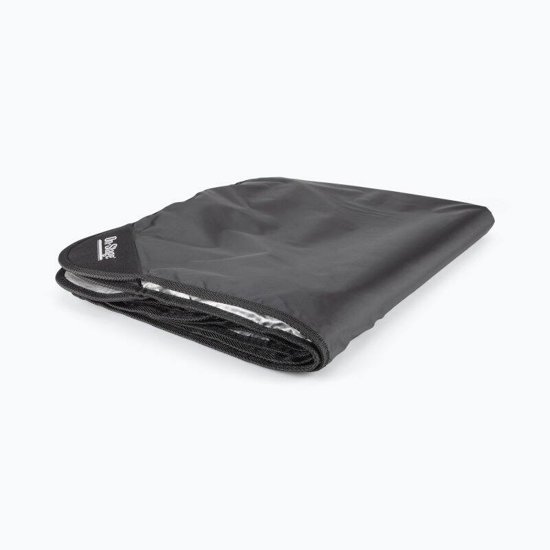 Front. On Stage Stands - On-Stage DrumFire Drum Set Dust Cover, 80" x 108" - Black.