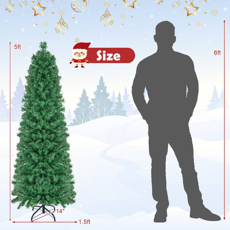 5ft  
Size  
6ft  
14"  
1.5ft